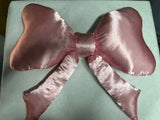 Purpdrank  New Large Pink Satin Pillow Decorative Soft Filled Cushion Beds Sofas Cars Home Decor - Elegant Butterfly Shaped Plush Pillow