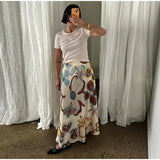Purpdrank  Chic Strap Sleeveless Backless Crop Tops A-line Long Skirts Suits Elegant Printed Skirts Sets for Women 2025 New Vacation Outfit