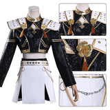 Purpdrank  Black Golden Rumi Zoey Mira Cosplay , Costume Wig Girls Suit Child Halloween Party Role Playing Outfit