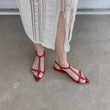 Purpdrank  Summer New Style Buckle Fashion Thong Sandals for Women Casual Trendy Comfortable Low Heels Sandalias Mujer Heels Women