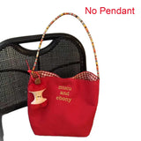 Purpdrank  Cartoon Canvas Shoulder Bag Lightweight High Capacity Crossbody Shoulder Bag Handbag for Office Workers