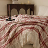 Purpdrank  100% Cotton Princess Summer Quilt 2025 Korean Cool Quilt Bare Sleeping Skin-Friendly For Women Summer Bedding Air-Conditioned