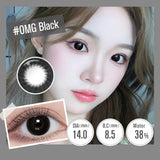 Purpdrank  New (0.00~-6.00) Prescription Contact Lenses With Degree Color Contact Lenses For Myopia Gray Lenses Eye Lenses