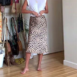 Purpdrank  Satin Skirt Women Summer Clothes Solid Color High Waist Bodycon Midi Skirts Elegant Evening Party Skirts Streetwear