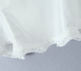 Purpdrank  White Spliced Mesh Lace Sexy Corset Women Summer Tank Tops Wood ears V neck Front Buttons Slim Through Buttons Crop Top