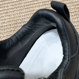 Purpdrank  Autumn Leather Pink Chunky Sneakers Platform Lace-up Thick Sole Casual Shoes Women Slip on Fashion Outdoors Walking Shoes