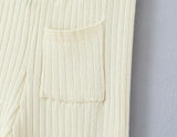 Purpdrank  New Autumn Fashion Rib Knit Wide Leg Pants for Woman Bow Lacing up Elastic Waist Straight Loose Trousers Yoga Bottom Beige Pink
