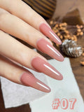 Purpdrank  10ML 6-Color God Girl Nail Polish Gel Nude Pink Glitter Gel Varnish Soak Off UV/LED Gel Polish For Manicure Home Salon DIY