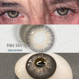 Purpdrank  1Pair Blue Green Contact Lenses with Diopter Yearly Contacts New Colorcon Cosmetics Beauty Brown Eyes Makeup Pupils