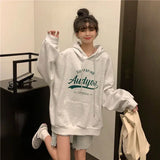 Purpdrank  Plush and Thickened Hooded Women's Hoodie Korean Version Loose Fit Student Japanese New Hooded Jacket Top