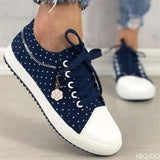 Purpdrank  summer fashion new mesh breathable flat canvas shoes, comfortable and casual lace up low top vulcanized women's shoes