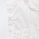 Purpdrank  Summer New Women's Fashion and Elegance Slim Fit Versatile Bow embellishment Embroidered Short Top