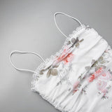 Purpdrank  Elegant Flower Print Suspender Dress Women Fashion Off Shoulder Backless Midi Dresses Chic Female Party Club Vestidos