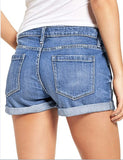 Purpdrank  European and American Summer New Sexy High Waist Tight Piercing High Elasticity Jeans for Women Denim Shorts Plus Size