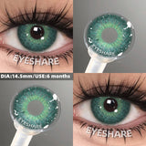 Purpdrank  New Colored Contact Lenses 1 Pair Fashion Blue Eyes Lenses Gray Pupils High Quality Brown Lenses Green Eyes Contacts