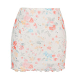 Purpdrank   High Waisted Skirts Women Sexy Cheetah Print Vintage Mini Skirts Fashion Casual Chiffon Mesh Slim Skirt Summer New