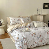 Purpdrank  600TC Egyptian Cotton Floral Style Prints Bedding Set Single Double Queen King Size Duvet Cover Flat/Fitted Bed Sheet Pillowcase