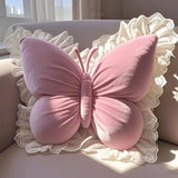 Purpdrank  Butterfly Shape Office Pillow Cushion Throw Pillow Pink Decorative Living Room Bow Bedroom Car Sofa Cushion Home Decoration
