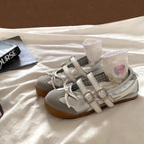 Purpdrank  Sweet Casual Ballet Style Flat Shoes Soft Bottom Breathable Summer 2025 French Style Mary Jane Shoes for Women round Toe