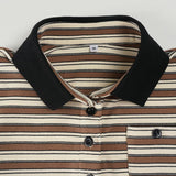 Purpdrank  Y2k Sexy Casual Long Sleeve Striped Korean Slim All Match T-Shirts