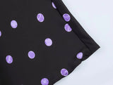 Purpdrank  5 colors Spring Summer Women Elastic High Waist Polka Dot Satin Skirt Mid Long A-line Skirts Femme