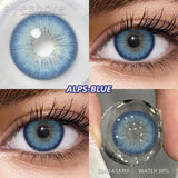 Purpdrank  2pcs Fashion Colored Contact Lenses High Quality Gray/ Brown Contact Lens Blue Eyes Contacts Yearly Green Makeup Lenses