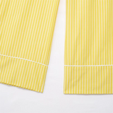 Purpdrank  Summer New Women's Fashion and Elegance Casual Loose Versatile Stripe Print Tie up Waist Straight Leg Pants