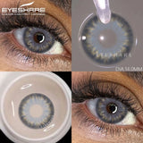 Purpdrank  Colored Contact Lenses for Eyes 1Pair/2Pcs Yearly Natural Blue Lenses Cosmetic Soft Beautyful Pupils Gray Eye Contacts