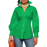 Purpdrank  Summer Women Sexy V Neck Long Sleeve Shirt Fashion Tops Tee Lady Casual Shirts OL Blouse Tops