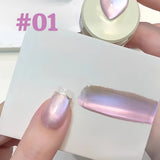 Purpdrank  TC 10ML New Star Bamboo Cat Eye Nail Supplies Pavilion Strobe Green Glass Bead Cat Eye Magnetic Gel Polish Summer Nails
