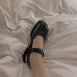 Purpdrank - 2023 New Design Women Flat Shoes Elegant Female Split Horse Toe Lady Sandals Tabi Female Moccasins Footwear Pig Toe Shoe B111