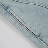 Purpdrank  American Retro Washing Old Jeans Summer Deconstructive Casual Loose Wide-leg High Street Spice Pants