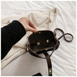 Purpdrank  Faionable Small Crossbody Bag for Work And Outings Versatile mat Design New Sle Casual round Cylinder ape