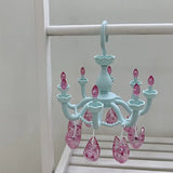 Purpdrank  Plastic Princess Style Beautiful Drying Rack Multi-functional Underwear Socks Clip Clothes Hanger Dryer Towels Cloth Drying Rack