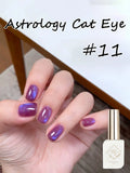 Purpdrank  12ML 10-Color Blue Series Blue Eyes Star Sea Cat Eye Gel Nail Polish New Summer Flash Lamp Cat Eye Nail Polish Nail Art