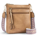 Purpdrank   New Casual Double Zipper Women's Single Shoulder Crossbody Bag Retro Simple Phone Bag Crossbody Bag Multifunctional Women's Bag