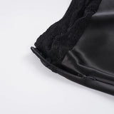 Purpdrank  Elegant Patchwork Lace Trumpet Skirts Casual Basic Slim Low-Waisted Midi Skirts Women Summer Fashion Streetwear Ladies