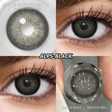 Purpdrank  2pcs Fashion Colored Contact Lenses High Quality Gray/ Brown Contact Lens Blue Eyes Contacts Yearly Green Makeup Lenses