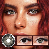 Purpdrank  1 Pair Colored Contact Lenses Natural Look Brown Eye Lenses Gray Contact Blue Lenses Green Eye Lenses Wholesales