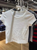Purpdrank  Vintage Cotton Solid Slim Crop Top Women Casual Harajuku Round Neck Short Sleeve T Shirt Female Y2k Streetwear Summer Basic Tees