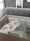 Purpdrank  Female Sandal High Heels Fashion Womens Shoes Girls Pointed High-heeled Luxury New Clear Lace Laces Comfort Stiletto