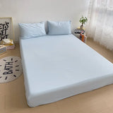 Purpdrank  4PC Luxury Washed Cotton Bedding Set - King/Queen Duvet Cover & Pillowcases (Skin-Friendly, Breathable Home Textile)