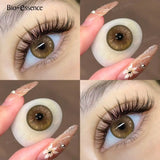 Purpdrank  2Pcs Colored Contact Lenses Purple Big Eyes Yearly Cosplay Blue Green Cosmetic Contact Helloween Soft Makeup Pupils