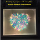 Purpdrank  DIY Nightlight Desktop Decoration Handmade Crystal Photo Crative Ornaments Frame Valentine's Day Christmas New Year Birhday Gift