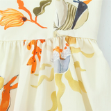 Purpdrank  Spring New Women's Fashion and Elegance Slim Fit Versatile Printed Loose Strap Short Dress