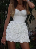 Purpdrank  Sexy backless corset white mini summer dress women bodycon short prom party dresses woman elegant birthday evening dress vestido