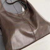 Purpdrank  Fashion Women Tote Bag Set 2-IN-1 Soft PU Leather Pure Color Large Capacity Shoulder Shopper Totes With Small Pockets 2025