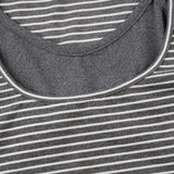 Purpdrank  Harajuku Fake Two Pieces Stripe T-shirts Y2k Aesthetic Casual Halter Cropped Tshirts Autumn Women Patchwork Grunge Bodycon Tops