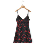 Purpdrank  Summer dress women evening party mini beach dresses sexy korean fashion elegant dress  floral print dresses luxury v neck