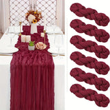 Purpdrank   2 Pcs Solid Color Wedding Table Runner American Party Banquet Decoration Long Tablecloth Super Soft Easy-Care Home Textile